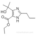 1H-İmidazol-5-karboksilik asit, 4- (1-hidroksi-1-metiletil) -2-propil-, etil ester CAS 144689-93-0